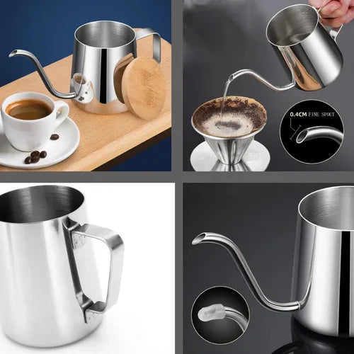 Kettle Teapot Inox Goose Beak 600 ML Pitcher Barista Coffee