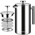 MODUS French Coffee Machine, Double Wall, 304 Stainless Steel, Insulated Coffee Maker（Only black）