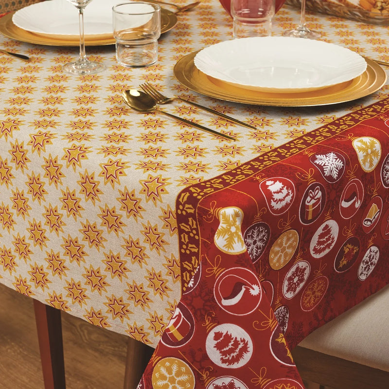 Lepper 4 Places Christmas Square Tablecloth 1,40m x 1,40m Joy