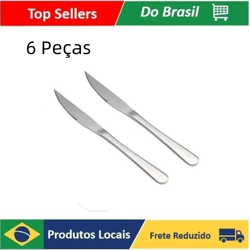 Natal 70g Jogo De Talheres Faca Inox De Mesa G C 6 Faca De MesaPromoções