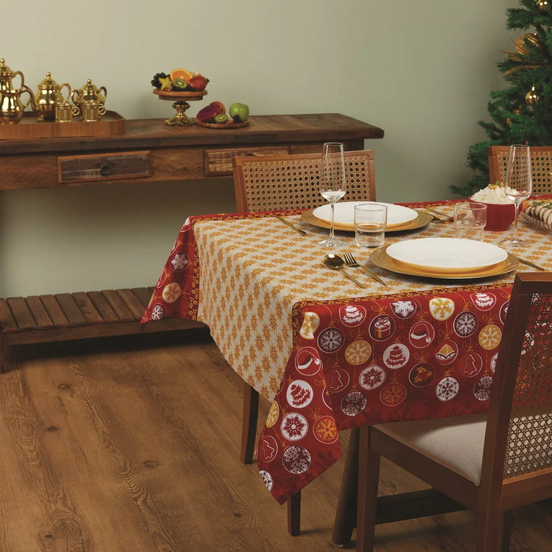 Lepper 4 Places Christmas Square Tablecloth 1,40m x 1,40m Joy