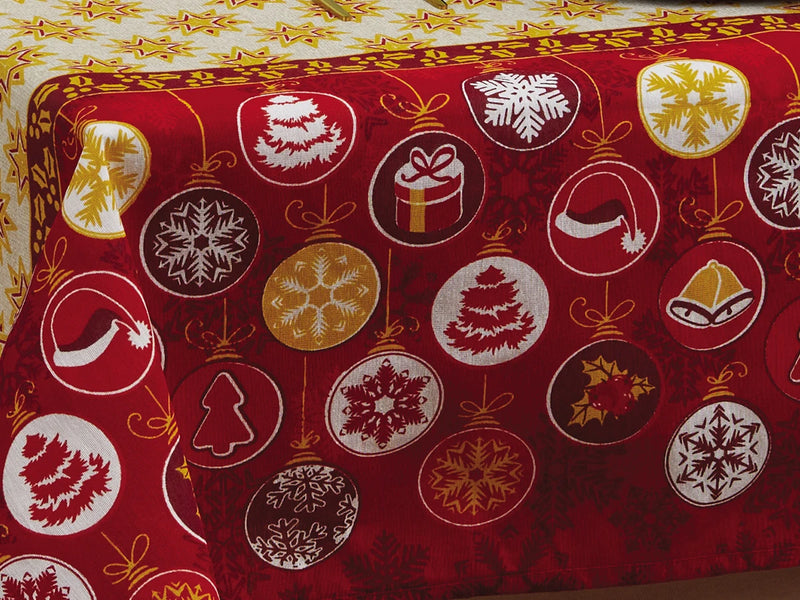 Lepper 4 Places Christmas Square Tablecloth 1,40m x 1,40m Joy